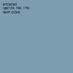 #7C9CB0 - Ship Cove Color Image